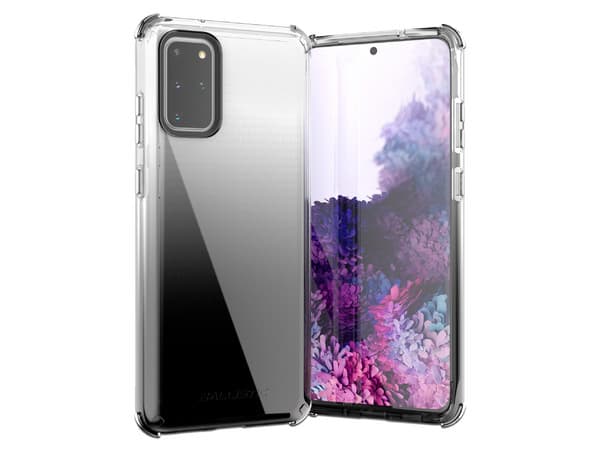 Funda protectora semitransparente de uso rudo Ballistic Jewel Spark para Samsung Galaxy S20 Plus. Color Negro.