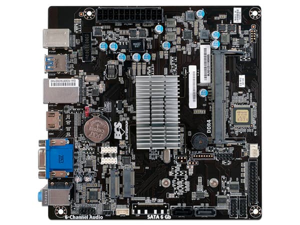 T. Madre ECS GLKD-I2-N4020,Procesador Integrado Celeron N4020 (Hasta 2.80 GHz),Memoria: DDR4 2400 MHz, 8GB Max,Integrado: Audio, Red,Video UHD Intel 600, ATA 3.0,Mini ITX, Ptos: 1xM.2.