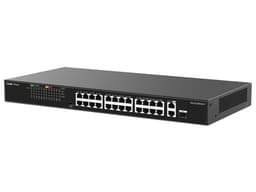 Switch Ruijie RG-ES126FGS-P de 24 Puertos PoE+ 10/100BASE-T, 2 Puertos 10/100/1000BASE-T, 1 Puerto Combo, Protección Eléctrica de 4KW, Monitoreo en la nube. - imagen 2