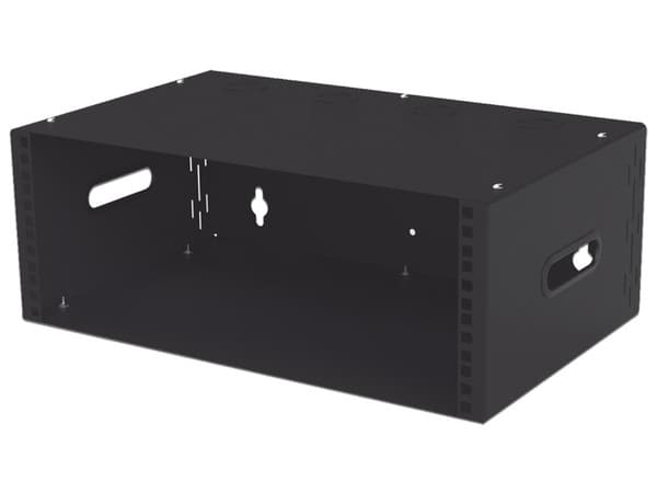 Gabinete para Montaje en Pared Linkedpro LPWR50304U, Liviano para 4 Unidades, Color Negro.
