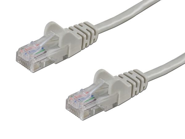 Cable de Red, Cat 6, UTP (M-M), 2m, Gris.