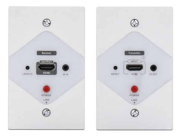 Kit Extensor HDMI Epcom TT372W, placas de pared para distancias de 40m, resolución 1080P, Cat 6/6A/7.