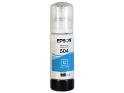 Botella de Tinta Epson 504, Cian, Modelo: T504220-AL. - imagen 1