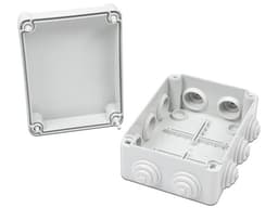 Caja Estanca Gewiss GW-44-026 de derivación De PVC, 10 entradas, auto-extinguible, para exterior. Color Blanco. - imagen 2