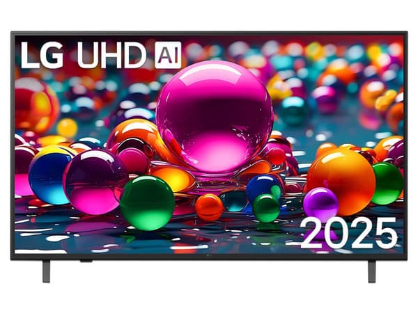 Televisión LG UHD AI UA80 Smart TV de 50", Resolución 3840 x 2160 (Ultra HD 4K), HDR10 Pro, Sonido AI Sound Pro, Control Magic Remote, WebOS, Color Negro.