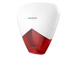 Sirena Estrobo Hikvision DS-PS1-R, Compatible con cualquier Panel de Alarma. Color Blanco/Rojo - imagen 2