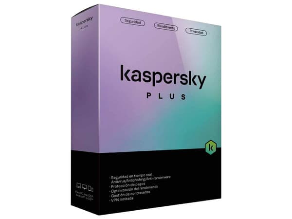 Kaspersky Antivirus Plus, 3 Dispositivos, 1 Año.