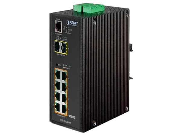 Switch Planet IGS-10020HPT, 8 Puertos PoE 10/100/1000Mbps, 2 ranuras SFP.