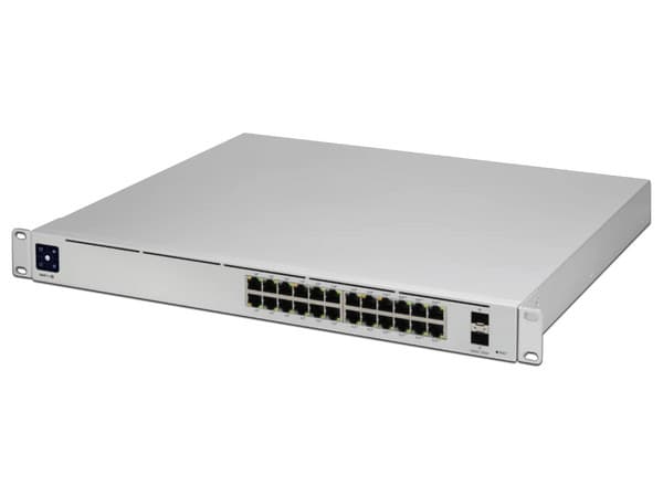 Switch Ubiquiti Networks UniFi Pro 24 PoE, de 24 puertos 10/100/1000, 2 Puertos Ethernet SFP.