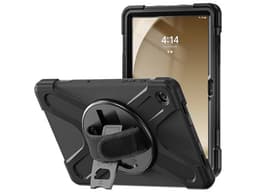 Funda Brobotix De Uso Rudo para Samsung A9+ con Giro y Correa. Color Negro. - imagen 1