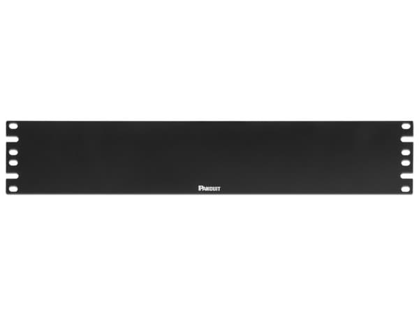 Tapa Plana Panduit DPFP2 para Rack Estándar de 19", 2UR. Color Negro