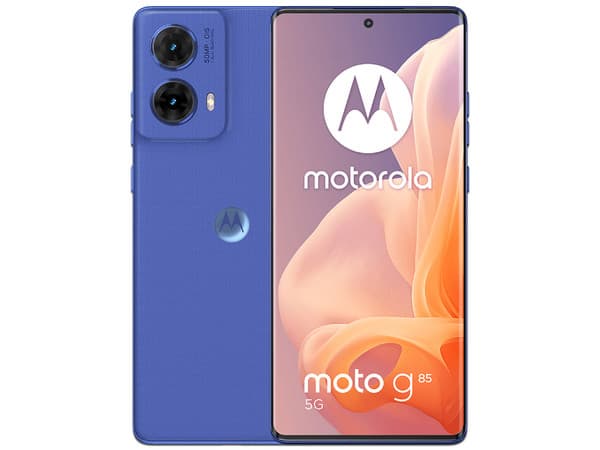 Smartphone Motorola Moto G85 5G: Procesador Snapdragon 6s Gen 3 (hasta 2.3 GHz), Memoria RAM de 8GB, Almacenamiento de 256GB, Pantalla LED Multi Touch de 6.67" FHD+, Bluetooth 5.1, Wi-Fi 5, Cámara Principal de 50MP, Android 14, Color Azul.