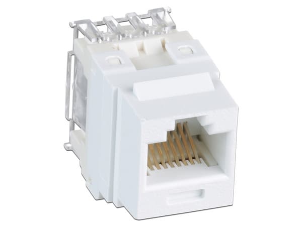 Conector Jack Panduit, RJ-45 Cat6. Color Blanco.
