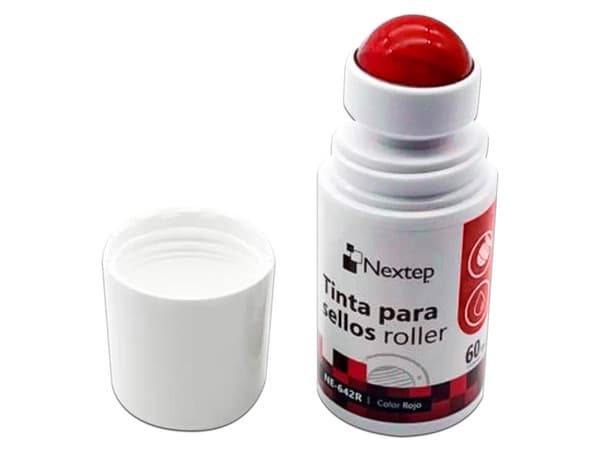 Tinta Nextep NE-642R Roller Color Rojo de 60 ml.