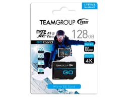 Memoria TEAMGROUP GO MicroSDXC UHS-I U3 de 128 GB, Clase 3, incluye adaptador SD. - imagen 2