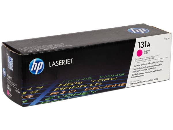 Cartucho de tóner HP 131A Magenta Laserjet Original (CF213A).