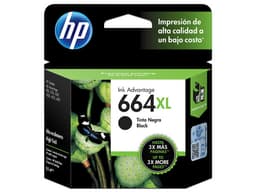 Cartucho de tinta HP 664XL, Color negro Original (F6V31AL). - imagen 1