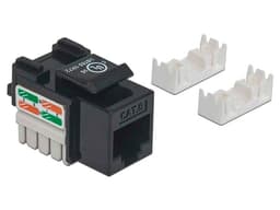 Jack de impacto Cat6, UTP, Negro. - imagen 2