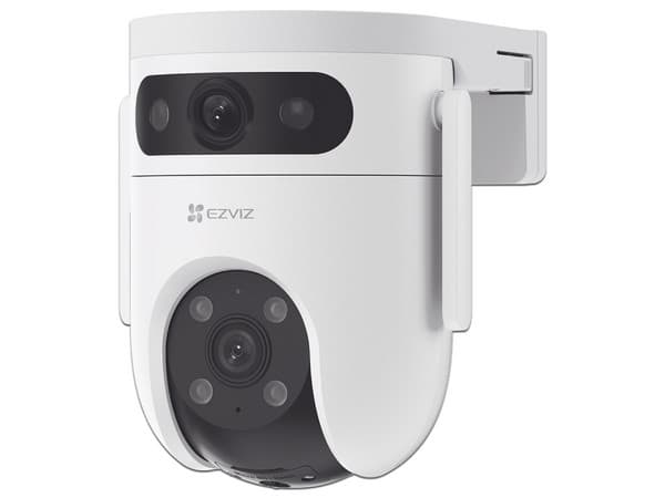 Cámara PT Tipo Domo de Doble Lente EZVIZ CS-H9C/10MP de 5MP (2880 x 1620), IR hasta 30m, Audio Bidireccional, IP65, Color Blanco.