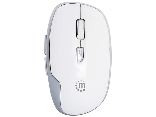 Mouse Óptico Manhattan MW6185, Inalámbrico, RF Inalámbrico, 1.600DPI, Color Blanco.