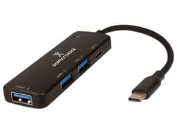 Hub USB-C Perfect Choice PC-171652 de 3 puertos USB-A y 1 puerto USB-C, Color Negro. - imagen 2