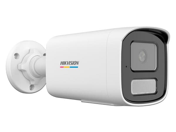 Cámara IP Tipo Bala Hikvision DS-2CD1T27G2H-LIUF de 2MP (1920 x 1080), Lente de 2.8mm, IR hasta 50m, IP67, Color Blanco.