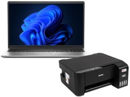 Laptop DELL Inspiron 3535:Procesador AMD Ryzen 5 7520U (hasta 4.3 GHz),Memoria de 8GB LPDDR5,SSD de 512GB,Pantalla de 15.6" LED,Video Radeon 610M,S.O. Windows 11 Home (64 Bits),Inclye Impresora Epson EcoTank L1250 - imagen 1