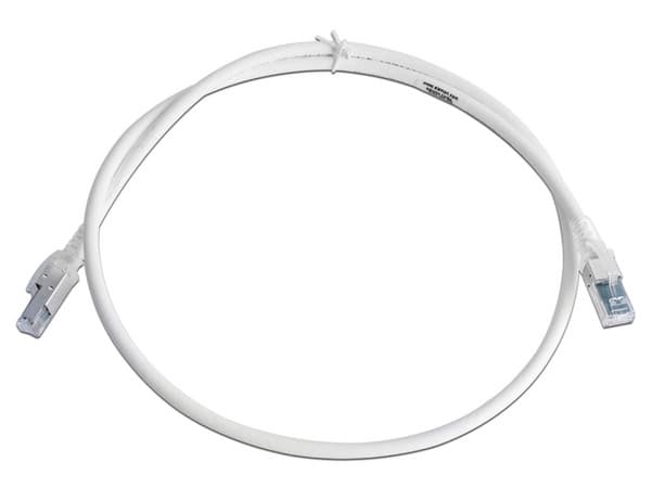 Cable de red SIEMON ZM6A-S03-02, Patch Cord Z-MAX Cat6A S/FTP, CM/LS0H, 0.9m, Color Blanco.