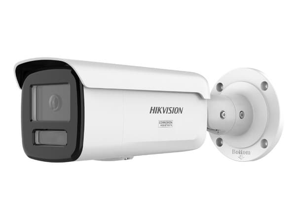 Cámara IP Tipo Bala Hikvision DS-2CD2T87G3-LIY de 8MP (3840 x 2160), Lente de 4mm, IR hasta 60m, IP67, Color Blanco.