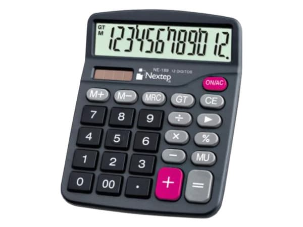 Calculadora de Escritorio Nextep NE-192 de 12 dígitos, 2 piezas.