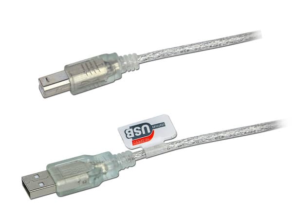 Cable Manhattan USB 2.0 A macho/ B macho de 1.8 Mts. para Impresora y Escáner