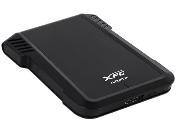 Gabinete XPG EX500  para SSD ó HDD de 7mm, 9.5mm y 2.5", Convierte tu SSD (SATA) en un Disco Externo USB 3.0. Color Negro