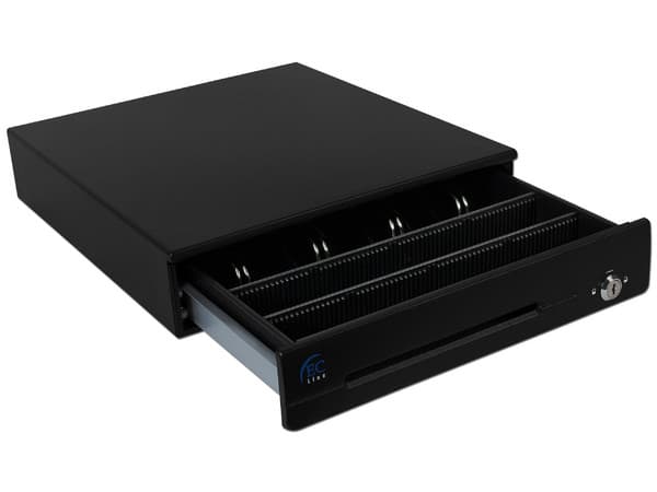 Cajón para Dinero EC Line EC-CD-50M, Capacidad para 4 Billetes y 8 Separadores para Monedas, RJ-11.