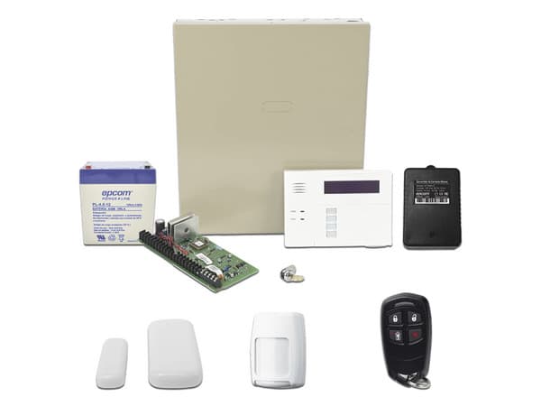 Kit de Panel de Alarma Honeywell VISTA48, Incluye teclado 6160RF, 2 Contactos Magnéticos 5800MINI, 1 Sensor de Movimiento 5800PIR, 1 Control Remoto 58344, 1 Transformador de 16Vca y Batería de 4.5Ah.