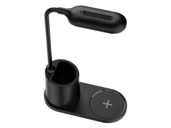 Cargador Inalámbrico y Lámpara de Escritorio Acteck Energon Lumimate CI711, 15W.