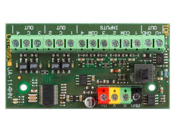 Modulo BUS JABLOTRON JA-114HN, 4 Puertos de Salida y Entrada.