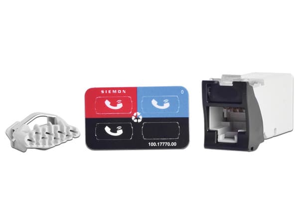 Jack RJ-45 SIEMON Z-MAX UTP Categoría 6, Montaje híbrido en Placa de Pared (Plano y Angulado), Color Negro.