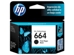 Cartucho de tinta HP 664 negra Original (F6V29AL). - imagen 1