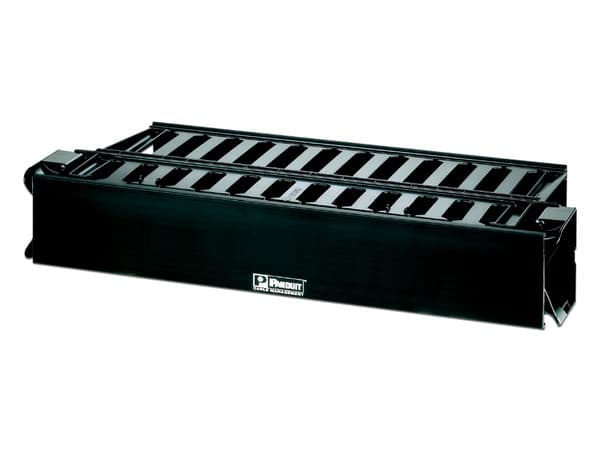 Organizador de Cables Panduit, 2U, 19". Color Negro.