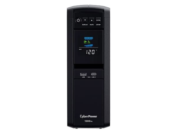 UPS NoBreak CyberPower de 1500VA/1000W con 12 contactos NEMA 5-15R, voltaje de entrada 120V. (3 años de garantía)