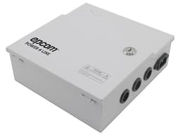 Fuente de Poder Profesional Epcom PLK12DC4ABK con Capacidad de Batería de Respaldo(no incluida), 264 Vca, Soporta 4 Cámaras. Color Blanco - imagen 1