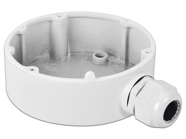 Caja de conexiones SYSCOM IP66 para cámaras minidomo.