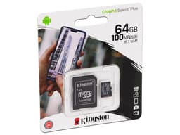Memoria Kingston Canvas Select Plus MicroSDXC UHS-I U1 V10 A1 de 64GB, Clase 10. - imagen 1