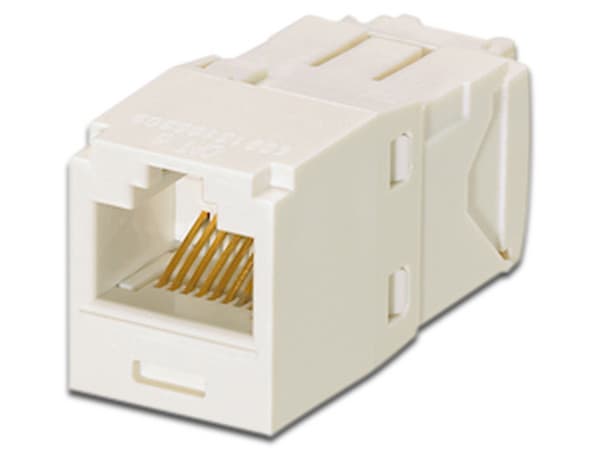 Jack Panduit CJ688TGIW cat6, RJ45. Color blanco.