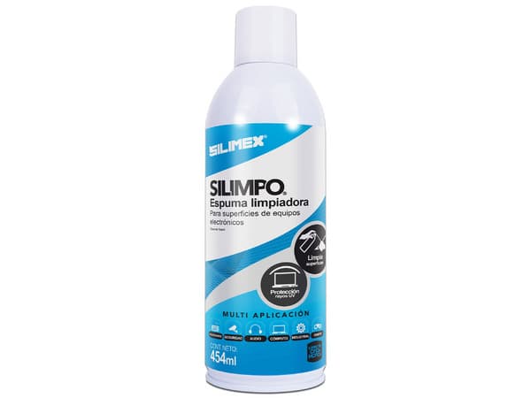 Espuma limpiadora Silimex, de uso externo, 454ml.