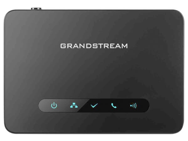 Estación Base Grandstream DP750 VoIP DECT de Largo Alcance. Color Negro.