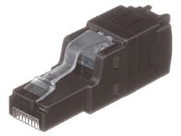 Jack de Red Panduit Cat6A, Instalación Recta, UTP, RJ-45, Color Negro. - imagen 1