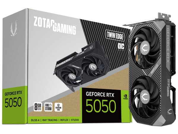 Tarjeta de Video NVIDIA GeForce RTX 5050 Zotac Twin Edge OC, 8GB GDDR6, 1xHDMI, 3xDisplayPort, PCI Express 5.0.
