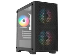 Gabinete Gamer Balam Rush Carbono AirCool 4000A, Mini-Tower, Micro-ATX, (No Incluye Fuente de Poder). Color Negro. - imagen 1