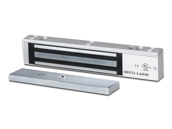 Cerradura Electromagnética Seco-Larm E941SA1K2PQ de 544 kg, Sensor de Retención, LED, Color Plateado.